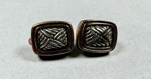 SSD Simon Sebbag Sterling Silver 925 Electroform Woven Style Clip On Earrings - Picture 1 of 6