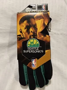 VTG 1994 NBA SEATTLE SUPERSONICS Isotoner Winter Thinsulate Gloves S/M * NEW - Picture 1 of 3