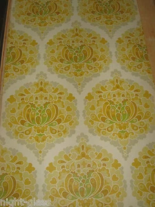 1 ROLLE ALTE TAPETE WANDTEPPICH / VINTAGE ROLL WALLPAPER / NR.222 - Bild 1 von 3