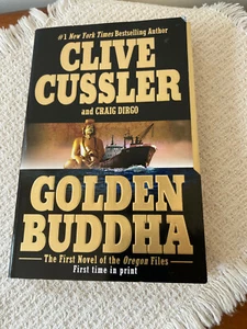 The Oregon Files: Golden Buddha by Clive Cussler (2003, Trade Paperback) SIGNED - Picture 1 of 5