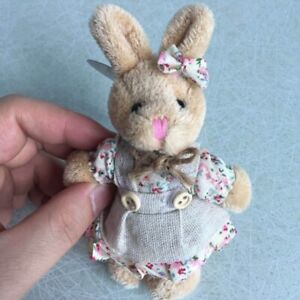 Plush Bear/Rabbit Keyrings Plush Dolls Keychains Perfect Gift for Woman Couples