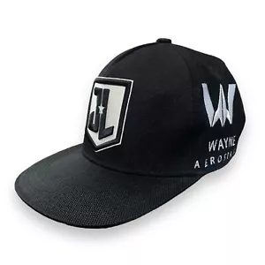 Gorra aeroespacial Justice League Wayne Snapback bordada negra gorra blanca - Imagen 1 de 7