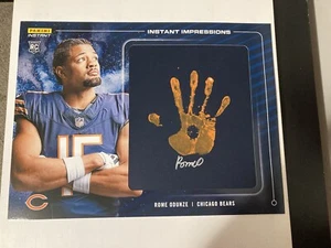 2024 Panini Instant Impressions Rome Odunze Rookie Handprint Auto 6/10 bears - Picture 1 of 7