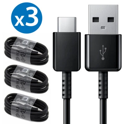 3-Pack OEM Samsung USB Type C Fast Charging Cable Galaxy S8 S9 S10 Plus Note 8 9 - Image 1 of 4