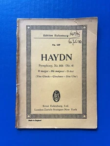 Haydn - Symphony No. 101 in D "Clock" - Eulenburg Miniature Study Score PB - Picture 1 of 20