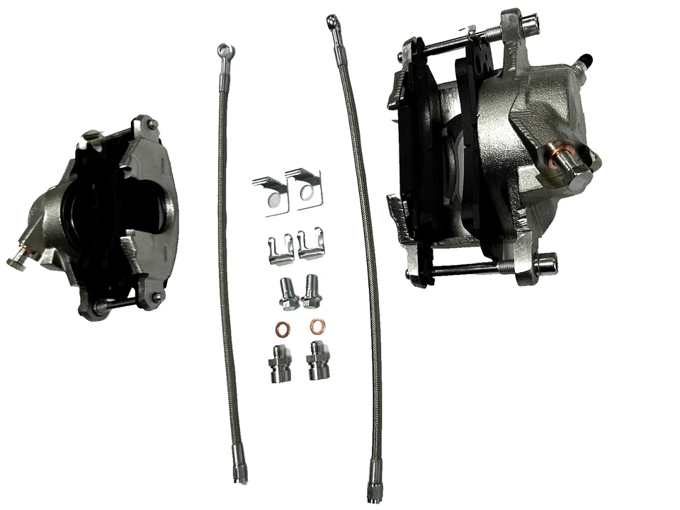 1969-1972 Chevy Chevelle El Camino Brand New OE-Style Disc Brake Calipers + Pads - Image 1 of 4