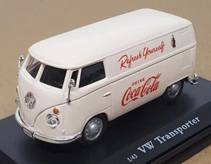 Motorcity Classics 1/43 Scale 430005 - 1962 VW Cargo Van Coca-Cola - Cream - Picture 1 of 5