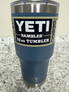 YETI NORDIC BLUE 30oz. Rambler TUMBLER with Magslider Lid NEW Sold Out - Picture 1 of 4