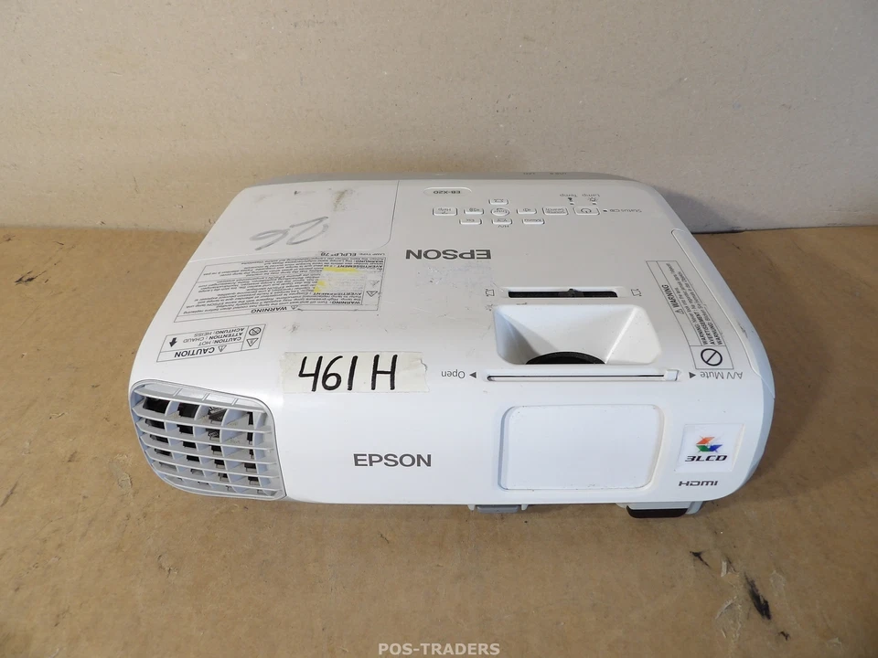 Epson EB-X20 XGA projector Beamer 3LCD 2700 Lumens - 461 HOURS - EXCL REMOTE  - Bild 1 von 4