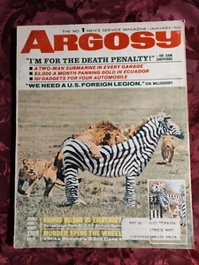 ARGOSY Magazine January 1966 BERNHARD GRZIMEK BRETT HALLIDAY - Picture 1 of 1