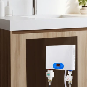 5500W Electric Tankless Hot Water Heater Instant Water Boiler Kitchen Under Sink - Picture 1 of 14