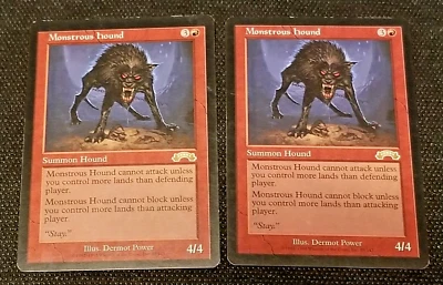 Monstrous Hound - Exodus, Regular rare - LP condition, set of 2 - Image 1 of 2