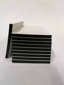 100 Stück Kellnerblock, Kellnerblöcke, Notizblock, 7 x 14 cm, schwarz verleimt - Bild 1 von 5