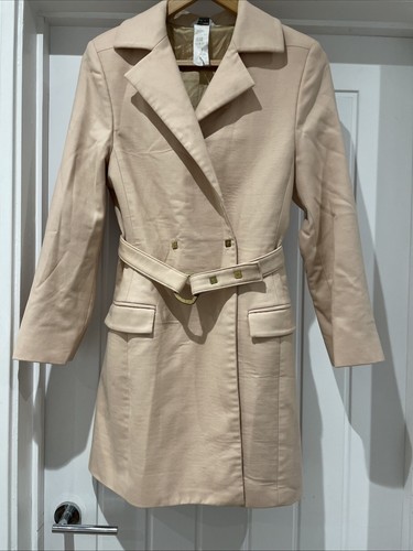 Giacca cappotto vintage Gianni Versace Couture taglia Italia 40 (UK 6 8) lana blush