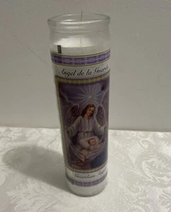 Guardian Angel Angel de La Guarda Prayer/Devotion Candle. 8”. NEW - Picture 1 of 6