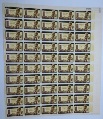 Dag Hammarskjöld Sheet Sheet of Stamps, Scott  #1204 MNH - Image 1 of 4