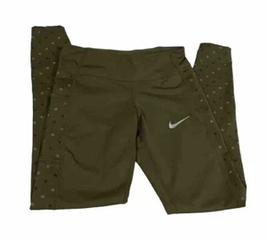 Nike Dri-Fit Mujer Leggings Oliva Talla XS Cordón Trasero Cremallera Cintura Bolsillo - Imagen 1 de 11
