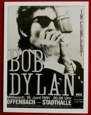 BOB DYLAN - CONCERT TOUR SERIES - Card #16 - OFFENBACH - STADTHALLE