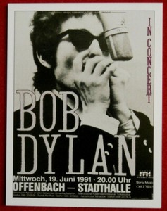 BOB DYLAN - CONCERT TOUR SERIES - Card #16 - OFFENBACH - STADTHALLE