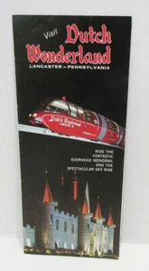 MONORRIEL FOLLETO DE VIAJE HOLANDÉS WONDERLAND LANCASTER PENNSYLVANIA PA VINTAGE - Imagen 1 de 4