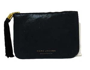Marc Jacobs Decadence Dark Green Satin Tassel Zip Cosmetic Pouch - Picture 1 of 4