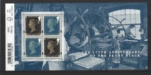 HOJA MINIATURA GRAN BRITANA 2015 PENNY NEGRA CÓDIGO DE BARRAS SIN MONTAR COMO NUEVA - Imagen 1 de 1