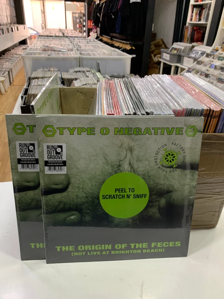 Type O Negative 2Lp Peel To Scratch N Sniff Green & Black Color Vinyl 2022 Sea - Image 1 of 1