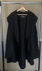 Burberry London Womens Black Wool Cape Black Size UK 8 US 6 IT 40 - Picture 1 of 8