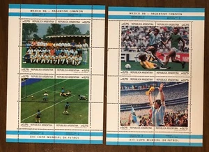 Argentina Stamps  Sc 1569/1570 World Cup  Champs Mini Sheet Mint Never Hinged - Picture 1 of 5
