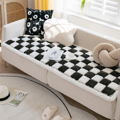 Thicken Plush Sofa Cover Non-Slip Couch Covers Cushion Slipcovers Pet Bed Mat US - Image 1 of 4