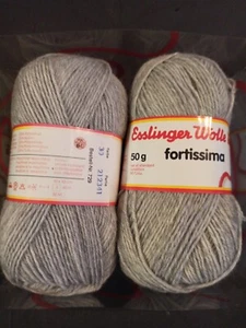 Esslinger Wolle Fortissimo hellgrau 100g - Bild 1 von 2