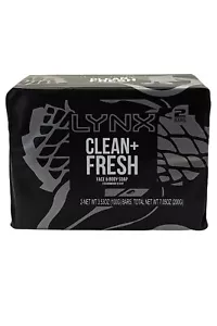 2X PACKS = 4 BARS LYNX CLEAN & FRESH SOAP CEDARWOOD SCENT 100G BARS - Picture 1 of 1