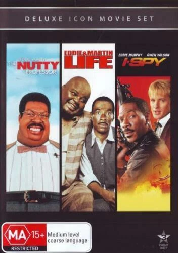 EDDIE MURPHY TRIPLE DVD SET THE NUTTY PROFESSOR + LIFE + I-SPY 3-Disc I Spy NUEVO Foto 1 de 1