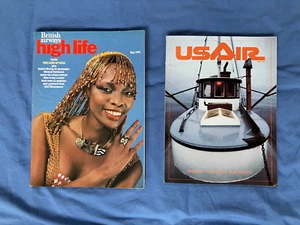 2 RARE 1981 VINTAGE BRITISH AIRWAYS & US-AIR FISHING IN THE PACIFIC MAGZINES - Picture 1 of 12