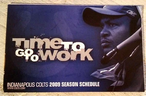 INDIANAPOLIS COLTS POCKET SCHEDULE 2009 - MINT! - Picture 1 of 1