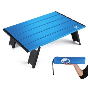 Portable Mini Folding Beach Table Ultralight Aluminum Side Table with Carry B... - Picture 1 of 9