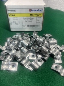 USA MINERALLAC, Jiffy Clip, Zinkplatte, EIN LOCHBAND für 3/8" Schläuche Box mit 50 - Bild 1 von 7