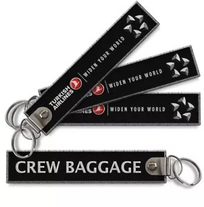 Turkish Airlines Crew Embroidered Keyring - Foto 1 di 3