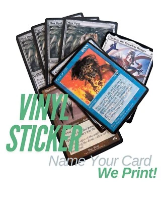 Magic the Gathering Vinyl Sticker Art Cards MTG - Name Your Card - Image 1 of 4
