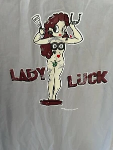 Dickies Men’s Work Bowling Style Lady Luck Shirt Great Graphics Size Large Long? - Picture 1 of 9