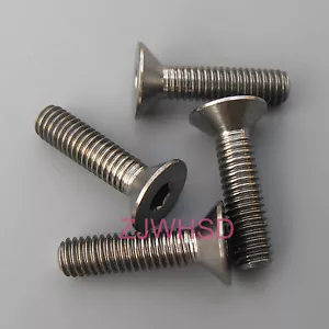 4pcs M3 x 12 Titanium Ti Screw Bolt Allen hex Socket Flat head / Aerospace Grade - Picture 1 of 2
