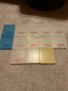 Nintendo NES Official Clamshell Clear Hard Case Lot Cartridge Cases Lot of 13 - Bild 1 von 3