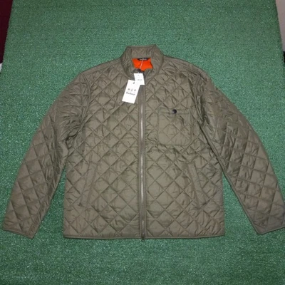 NUEVA Chaqueta Barbour Pod Nueva Con Etiquetas Acolchada Cremallera Completa Oliva Naranja Forrada XXL Para Hombres 2XL Foto 1 de 4