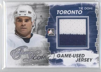 2012-13 ITG Forever Rivals Series Game-Used Silver Jersey Tie Domi #M-04 - Image 1 of 2