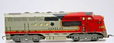 Marx Trains O Gauge Santa Fe #21 Tin Litho Non-Powered Diesel Engine 1950s 1:48 - Image 1 of 4