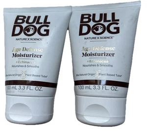 2 Pack- Bulldog Skincare For Men, Age Defense Moisturizer Nourishes , 3.3 oz - Picture 1 of 1