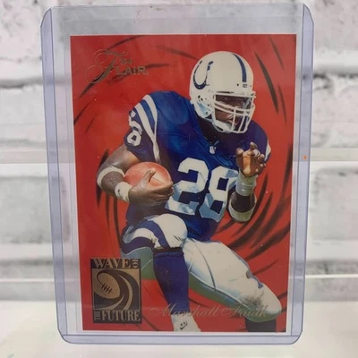 Fleer Flair Football Marshall Faulk Wave of the Future #2 1994 Foto 1 de 2