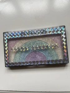Makeup Revolution Rainbow Highlighter Pastel Powder Face Shimmer Contour New  - Picture 1 of 4