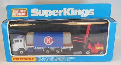 Matchbox Super Kings K-34 DAF Cargo Hubwagen & Lansing Gabelstapler in OVP #1681 - Bild 1 von 4