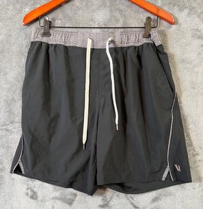 Vuori Trail Runner Shorts Herren Medium schwarz Performance Stretch Kordelzug gefüttert - Bild 1 von 4